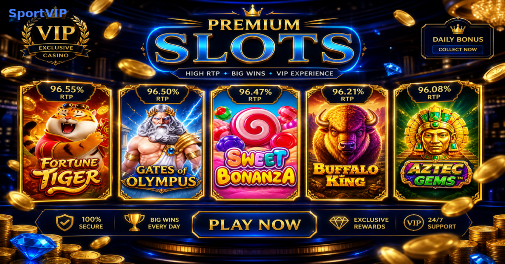 Top 5 Slots com Maior RTP na SportVip em Junho 2026