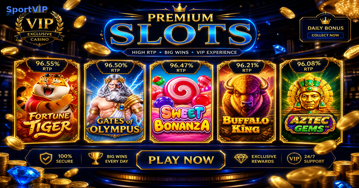 Top 5 Slots com Maior RTP na SportVip em Junho 2026