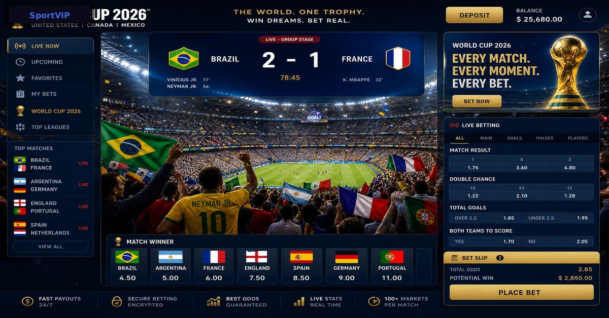 Copa do Mundo 2026: Melhores Odds na SportVIP