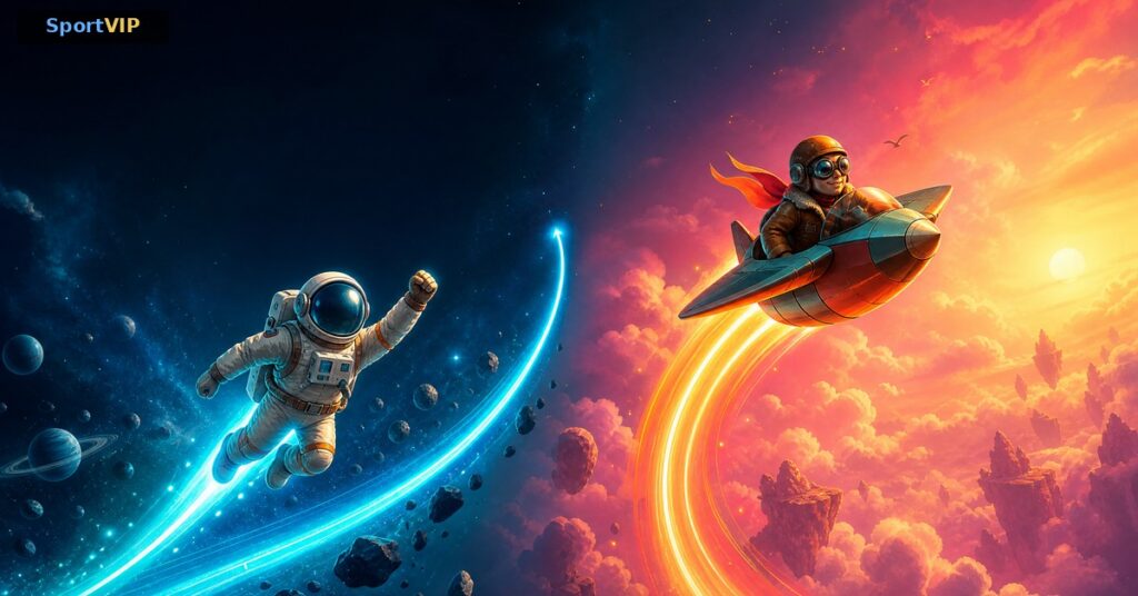 Spaceman x High Flyer na SportVIP: Conheça os Dois Crash Games